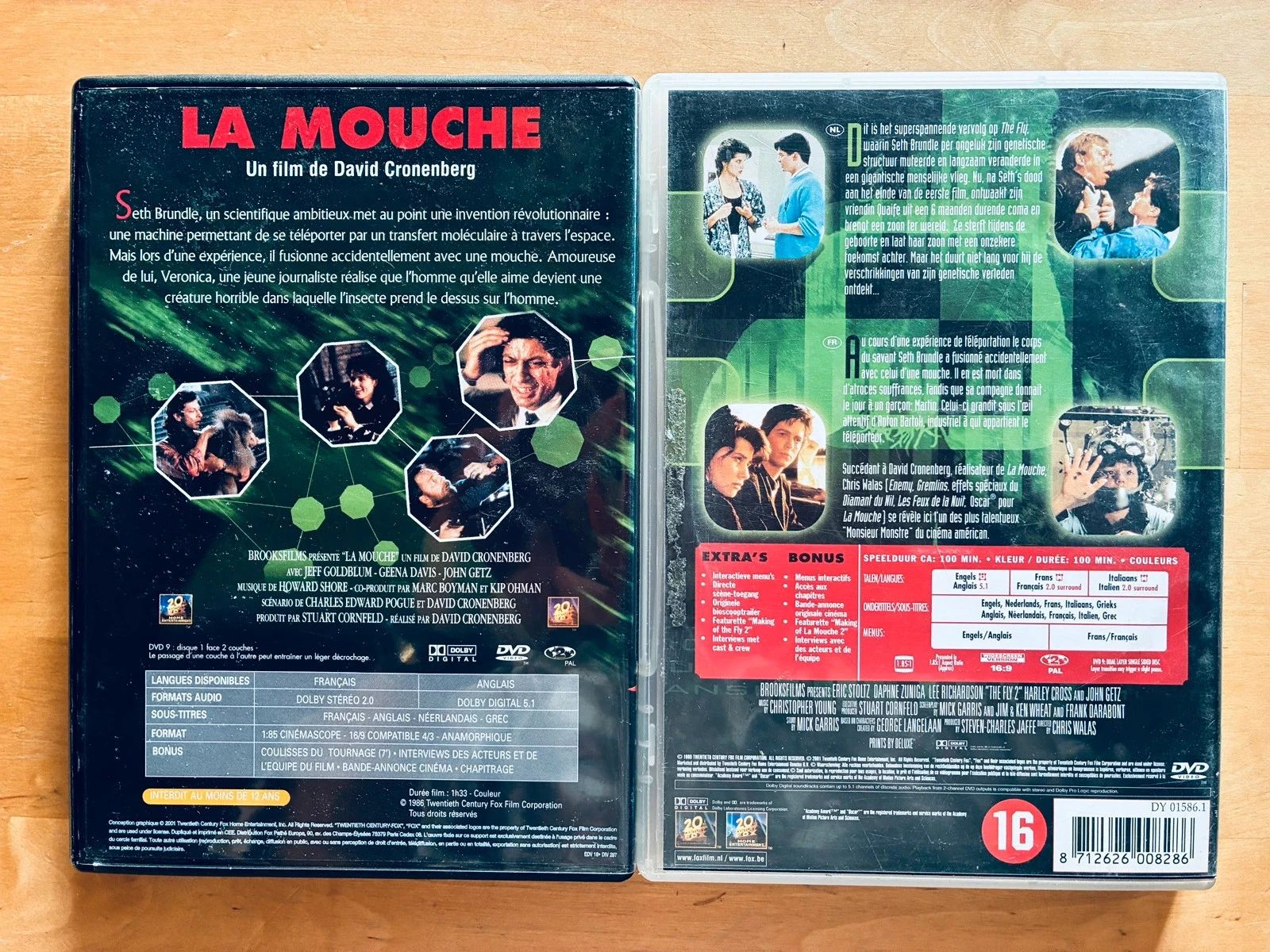 Lot 2 DVD La mouche 1 et 2. – photo 3